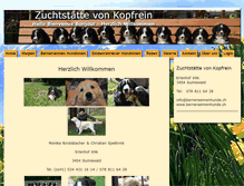 Tablet Screenshot of bernersennenhunde.ch